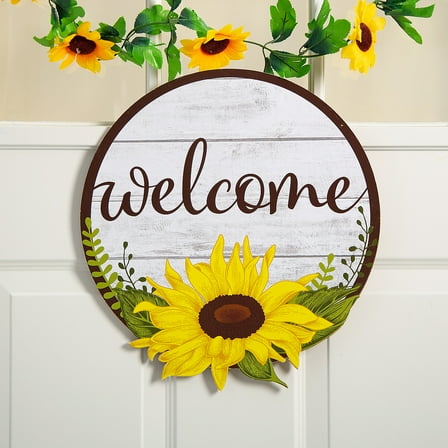 Fun Express Sunflower Welcome Door Sign
