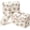 Beige, variant on LazySpin Makeup Bag Set, 3-Piece Cotton Cosmetic Toiletry Bag for Travel, Cosmetic Pouch for Organize, Blue Flower