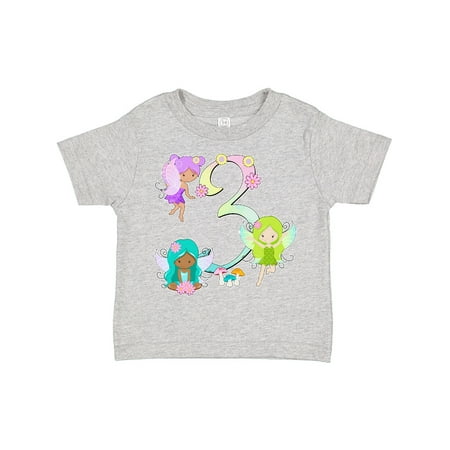 

Inktastic Flower Fairies Third Birthday Boys or Girls Toddler T-Shirt
