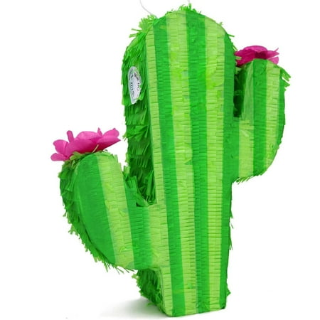 GIFTEXPRESS 17-Inch Cactus Pinata for Kids Birthday Party, Cinco De Mayo, Fiestas Decorations Party Favors (17 x 13 x 4 In)