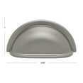 thumbnail image 4 of GlideRite 3 in. Center-Center Classic Cabinet Bin Cup Pull, Graphite Gray - 953-GPH, 1 Pack, 4 of 4