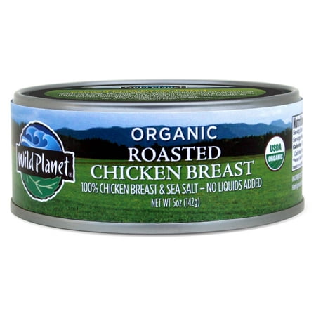 - Wild Planet Organic Roasted Chicken, 5 Oz