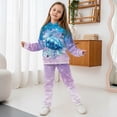 thumbnail image 3 of Uorisanigo Oversized Pullover Hoodie & Jogger Pants Outfit Set for Boys Girls, Fall Winter Clothing Graphic Printed Boho Turtle Butterfly Sweatsuit Lounge Matching Set, 3 of 7