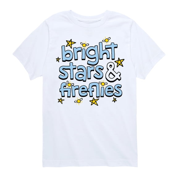Instant Message - Bright Stars And Fireflies - Toddler & Youth Short Sleeve Graphic T-Shirt