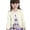 White, variant on Girls Sweaters Soft Knit Cardigan With Floral Beaded Design Comfortable Open Front Coat For Toddler And Baby 6month Baby Sweater
