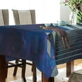 thumbnail image 5 of Yayeee Tablecloths 54" x 54" Rectangle Wrinkle Resistant Party Table Cover, Blue Planet, 5 of 8