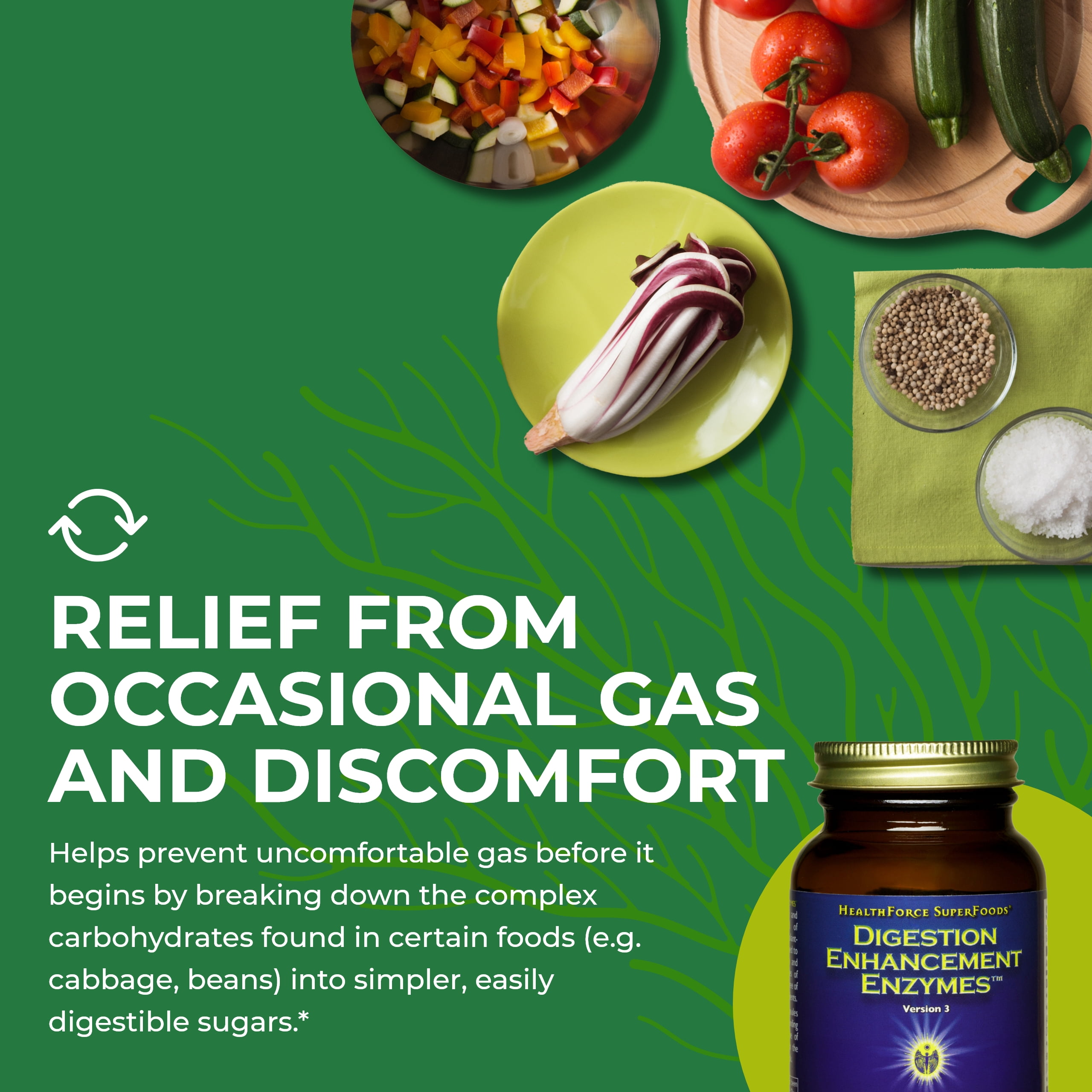 Digestion Enhancement Enzymes - 120 VeganCaps