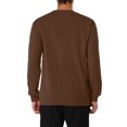 thumbnail image 3 of Lars Amadeus Men's Casual Long Sleeve Solid Color Basic Round Neck Pullover Sweatshirt, 3 of 6