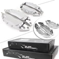 thumbnail image 2 of 4x Car 3D Metal Brake Caliper Covers Universal Front & Rear Large+Medium Silver, 2 of 5