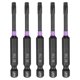 thumbnail image 1 of Uxcell 5pcs T20 Torx Impact Bit de destornillador 1/4" Punta hexagonal 2.8" Largo Magnético Sin agujero, 1 of 7