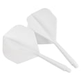 thumbnail image 4 of Uxcell Integrated Dart Shaft & Flights, 12 Pack Plastic Dart Flight Set, White, 4 of 5