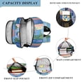thumbnail image 3 of FORMRS Unisex School Backpack 17" Student Travel Bag with Laptop Compartment, Purple Window, 3 of 7