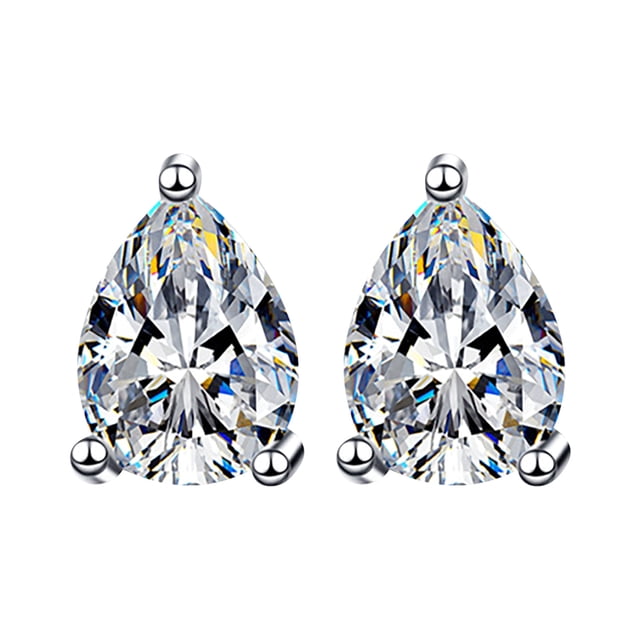 Vintage Minimalist Inlaid Diamond Metal Flash Ladies Earring Jewelry Gift