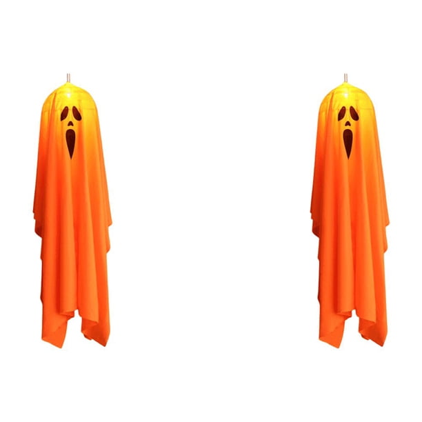 Fantasma voladora Halloween espeluznante con luces (G-90cm)