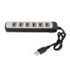thumbnail image 2 of Hub USB Plug and Play Hub USB de 7 puertos ABS Versátil Ligero para medios, 2 of 8