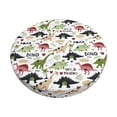 thumbnail image 6 of Uemuo Dinosaur Pattern Round Bar Stool Seat Covers Washable Stool Cushion Slipcover Elastic Bar Chair Covers-, 6 of 7