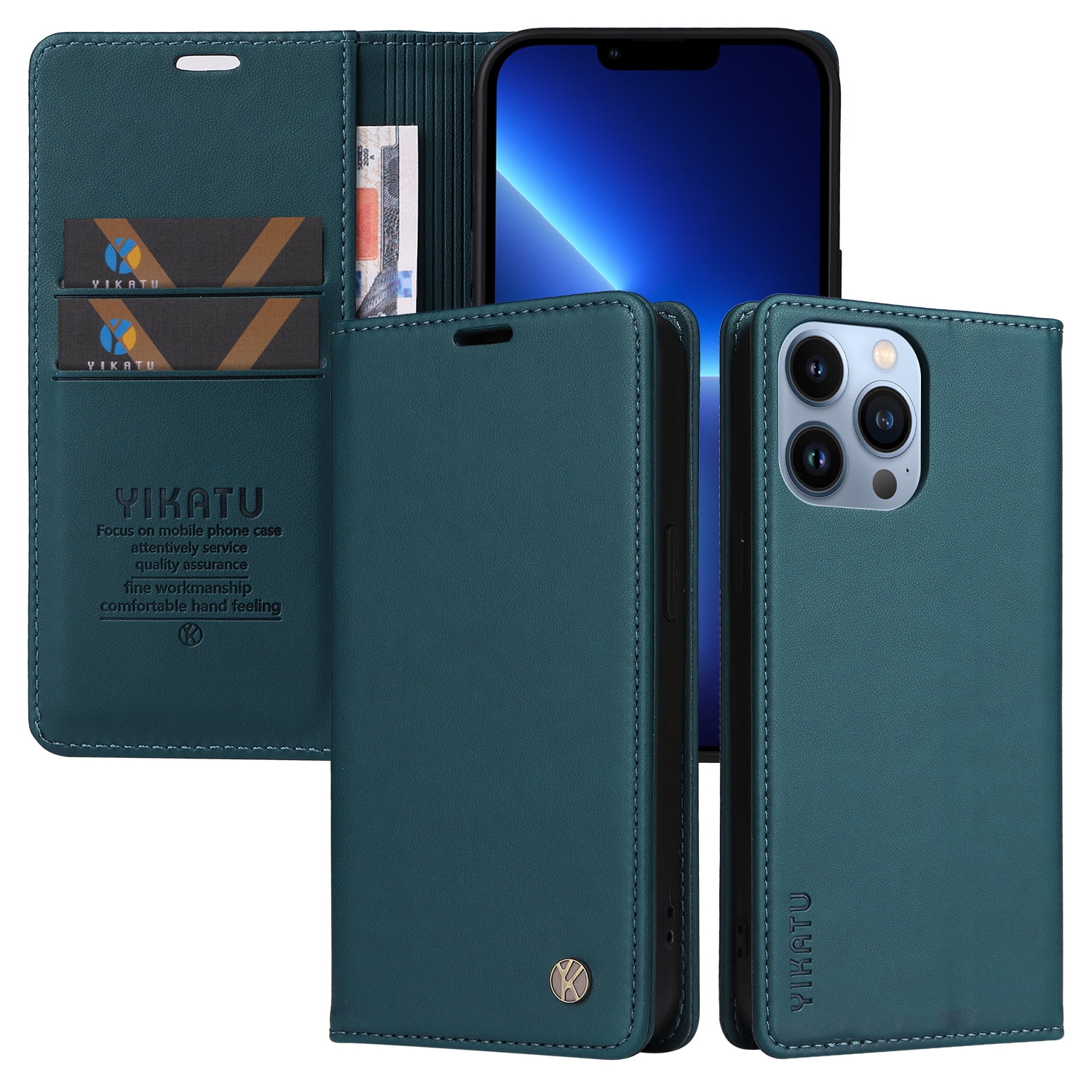 Allytech Case for iPhone X/iPhone XS, Premium PU Leather Wallet