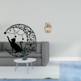 thumbnail image 2 of Escultura abstracta de metal para pared, diseño de gato iluminado por la , ideal para estantería, cafetería, decoración de escritorio, figura de r, 2 of 8