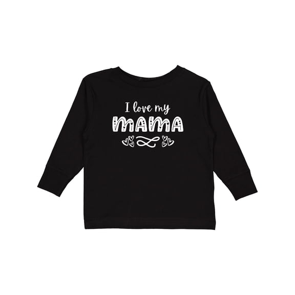 Inktastic I Love My Mama- Hearts Boys or Girls Long Sleeve Toddler T-Shirt