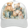 thumbnail image 1 of Bear and Gift Baseball Cap Classic Golf Cap Soft Dad Hat Multicolor Adjustable Low Profile Hat Unisex, 1 of 3