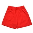 thumbnail image 2 of uublik Womens Shorts with Pockets Cotton Linen Crepe Wide Leg Shorts Womens Biking Shorts Red S, 2 of 5