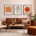 thumbnail image 2 of Warm Abstract Wall Art Prints, Aesthetic Cute Gradient Wall Decor, Girls Bedroom Wall Paintings, Posters for Living Room Girls Bedroom Bathroom Aesthetic 12x16in, Set of 3 Unframed, 2 of 6