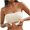 Beige, variant on Womens Strapless Bras Front Closure Push Up Brassieres Back-Smoothing for Tight Tops Fashion Cozy Wireless Bras Full Coverage Underwear M Black