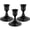 Black, variant on HIDAWN 3 Pack Metal Taper Candle Holders for Candlesticks Gold, Candelabra Vintage Candle Stick for Fireplace Party Dining Home