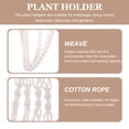 thumbnail image 2 of Guangmc Indoor Plants Macrame Hanger Beaded Flowerpot Net Bag Jute Rope Basket (2pcs), 2 of 6