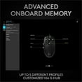 thumbnail image 5 of Logitech G PRO Hero Wired Gaming Mouse, 12000 DPI, RGB Lightning, Ultra Lightweight, 6 Programmable Buttons, On-Board Memory, Compatible with PC/Mac - Black, 5 of 7