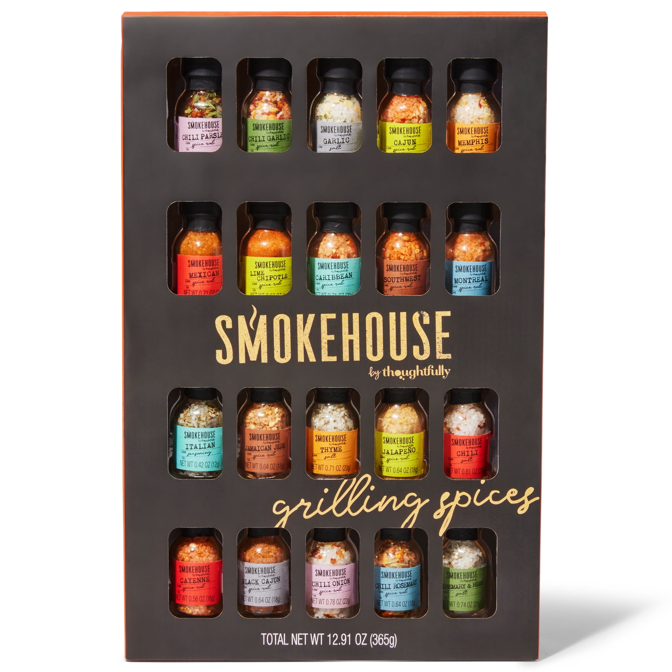 Smokehouse by Thoughtfully Ultimate Grilling Spices and Seasonings Set, 20 Count