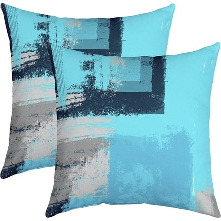 Abstract Throw Pillow Covers 20 x20 Set of 2 Soft Modern Abstract Art Cushion Covers for Couch Sofa Teal Blue Decorative Pillowcases Outdoor Pillows Covers Abstract Throw Pillow Covers 20 x20 Set of 2 Soft Modern Abstract Art Cushion Covers for Couch Sofa Teal Blue Decorative Pillowcases Outdoor Pillows Covers