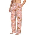 thumbnail image 5 of Cauagu Pink Cockatoo Birds Mens Pajama Pants Sleep & Lounge Pants,PJ Bottoms with Pockets-Small, 5 of 7