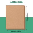 HTVRONT Brown Kraft Cardstock AIF4 Paper 100 Sheets Cardstock 11 Inch