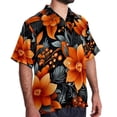 thumbnail image 2 of Tangerine Men's Short Sleeve Casual Printed Button Down Beach Shirts - Summer Fashion Tops, 2 of 6
