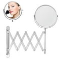 thumbnail image 1 of Elegant Magnifying Vanity Mirror, Retractable Bathroom Mirror 360 Degree Swivel, With Space Saving Design And Extendable Arm For Bathroom, Guest Toilet, Hotel (Chrome Finish), 1 of 8