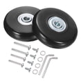 thumbnail image 1 of Uxcell Roues de Valise de Remplacement 55 x 14 Mm/2,2 Pouces x 0,6 Pouces pour Valise, Noir, Ensemble de 2, 1 of 6
