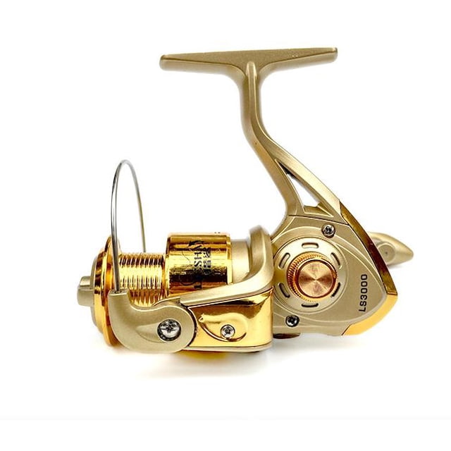 Alician Fishing Reel Electroplating Right/Left Hand Interchangeable Spinning Wheel Reel