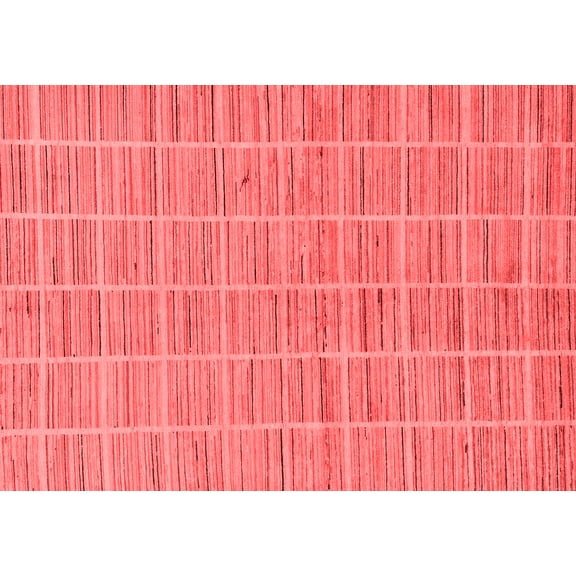 Ahgly Company Machine Washable Indoor Rectangle Checkered Red Modern Area Rugs, 8' x 12'
