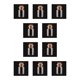 thumbnail image 1 of Monstrate Botellas de vidrio Adornos ligeros Mini Botella de deseos Colgantes artesanales Viales Adornos Boda Fiesta de vacaciones 22 * ​​35 * 12.5 22*35*12.5 10piezas Monstrate CBP496690, 1 of 5
