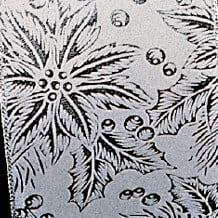The Ribbon People Silver Poinsettia Wired Craft Ribbon 4" x 20 Yards