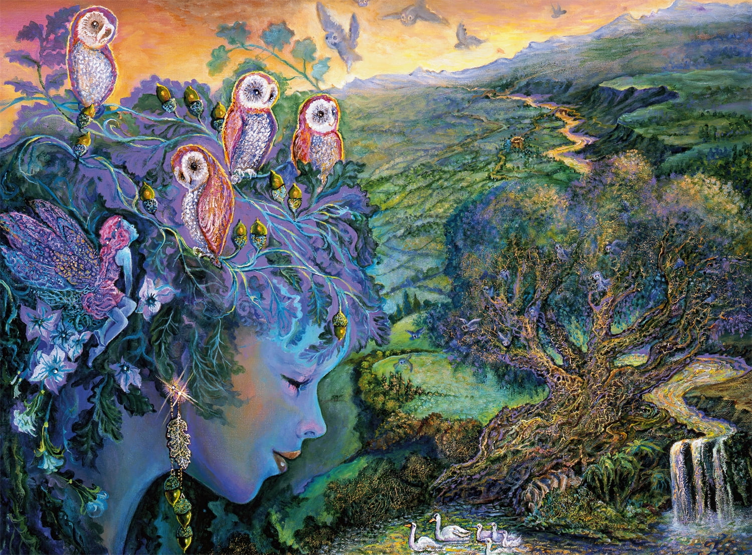 Buffalo Games 1000-Piece Josephine Wall A Parliament of Owls Interlocking Jigsaw Puzzle for Adults Ages 14+