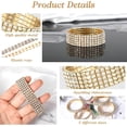 thumbnail image 2 of PinesC 8Pcs Rhinestone Bracelets, Stackable Rhinestones Stretch Bangle Crystal Silver Sparkl Bridal Bracelet Tennis Bracelet Set Bling Wedding Bangles for Women Brides Prom Party, 2 of 5