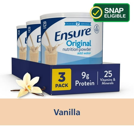 Ensure Original Nutrition Powder, Vanilla, 14 oz, 3 Count