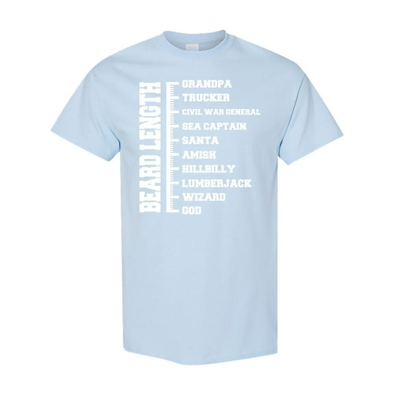 Inktastic Beard Length Chart T-Shirt