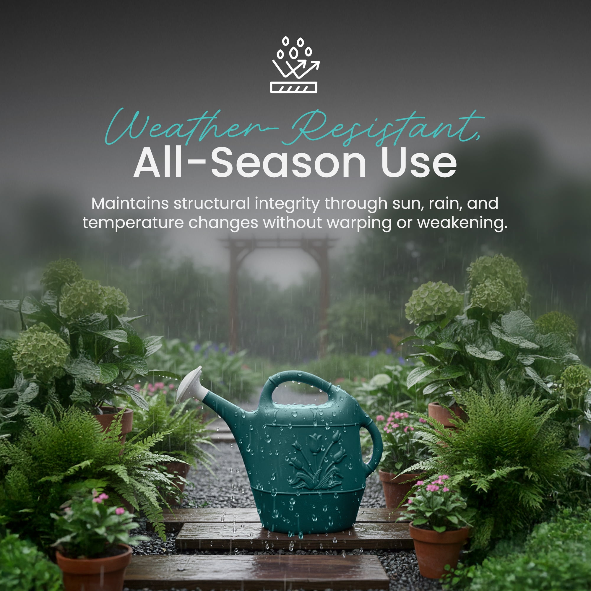 Union Products 2 Gal. Watering Can - Hunter Green