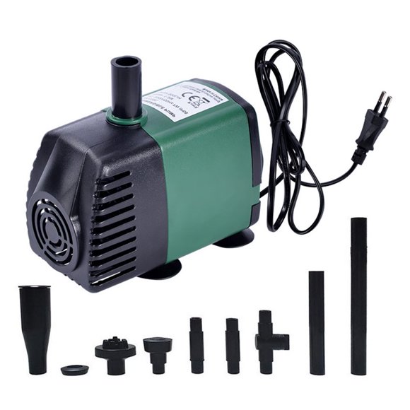 HLONK Pump Fountain Submersible Water Pond Outdoor Hydroponics Aquarium Fish Tank Backyard Garden Small Tubing Nozzles Pumps