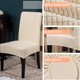 thumbnail image 4 of Kernel de maíz silla de silla cubiertas de protección de protección sólida protector exterior estilo simple estilo giratorio para comedor beige Monstrate HA012477-04, 4 of 7