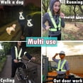thumbnail image 5 of Chaleco de seguridad reflectante de alta visibilidad de 2 piezas | Ligero, ajustable y elástico | para correr, andar en bicicleta, trabajadores de la construcción, 5 of 5