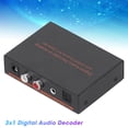 thumbnail image 1 of Filfeel Amplifiers 3x1 Optical Fiber Digital Audio Decoder Optical To For SPDIF/AV/RCA Converter 100-240V Digital Audio Converter New, 1 of 8